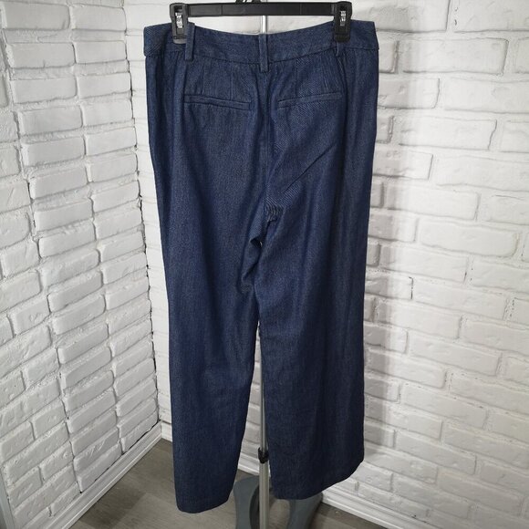 Talbots Petite Weston Pant Dark Wash Ladies Size 8P Pleated Front Pants/Jeans - Picture 2 of 13